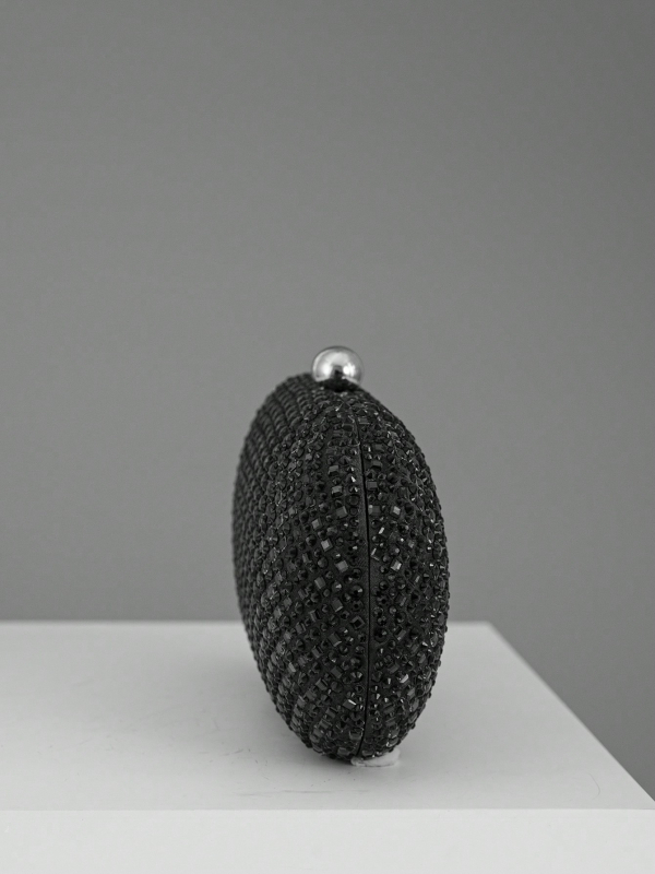 RCRK клач чанта от полиестер, овална форма, заключване, джоб за телефон