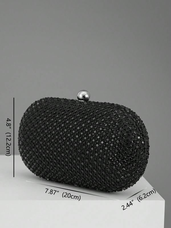 RCRK клач чанта от полиестер, овална форма, заключване, джоб за телефон