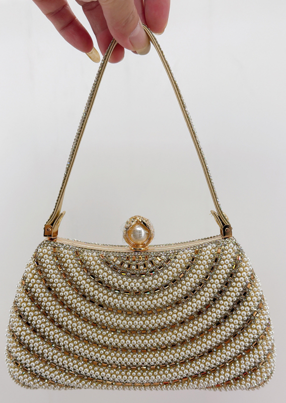 Jin ye fém vállklutch, zárás, zseb a mobiltelefon számára, tavasz 2025