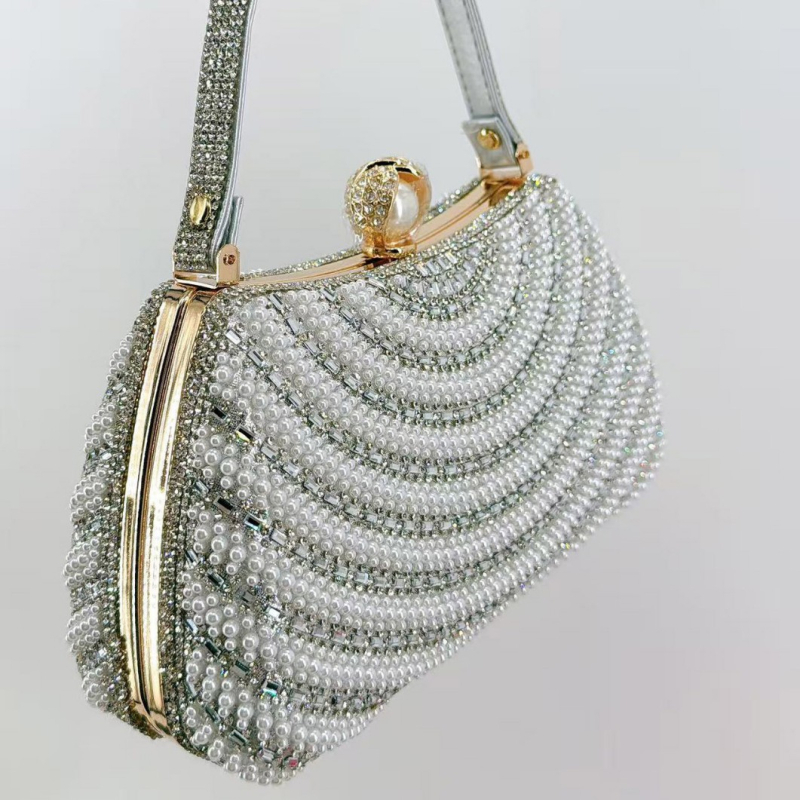 Jin ye fém vállklutch, zárás, zseb a mobiltelefon számára, tavasz 2025