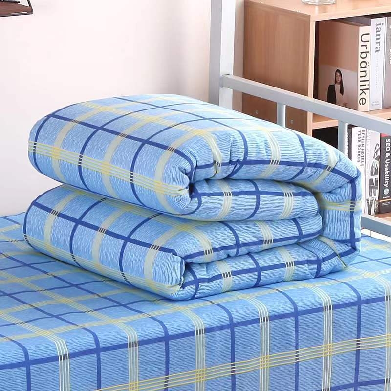 Fulani háromrészes kollégiumi ágyneműkészlet, 100% pamut, twill szövés, reaktív nyomtatás és festés, csíkos mintázat, szövet sűrűség 130x70