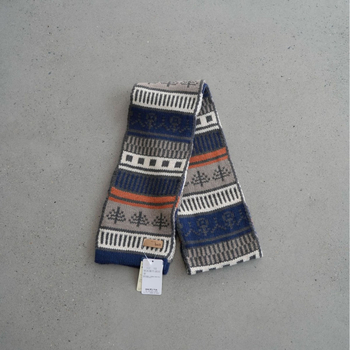 Унисекс шал от вълнена смес за зимно носене, запазва топлината, ежедневен стил с ретро акцент