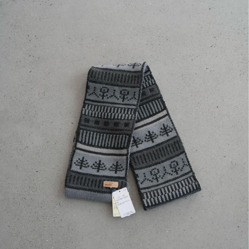 Унисекс шал от вълнена смес за зимно носене, запазва топлината, ежедневен стил с ретро акцент