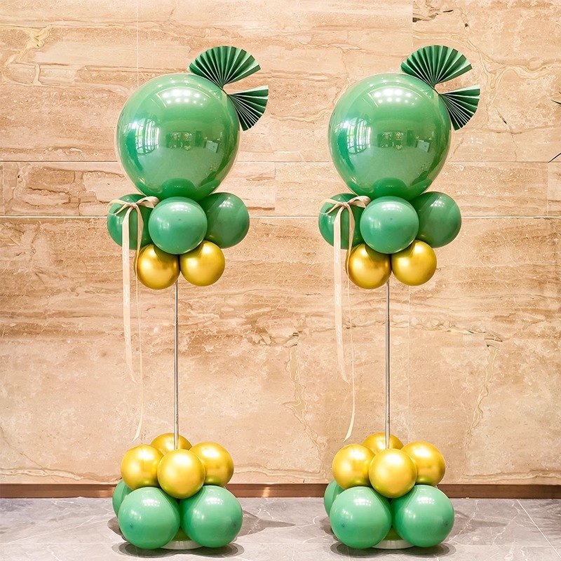 Lufi oszlop dekoráció — alumínium fóliás lufik, kerek formájú, IP engedélyezés: Nem