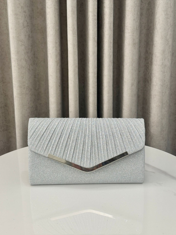 Večernja clutch torbica s poklopcem – poliester, vodoravni kvadratni oblik, unutarnji džepovi za telefon i dokumente