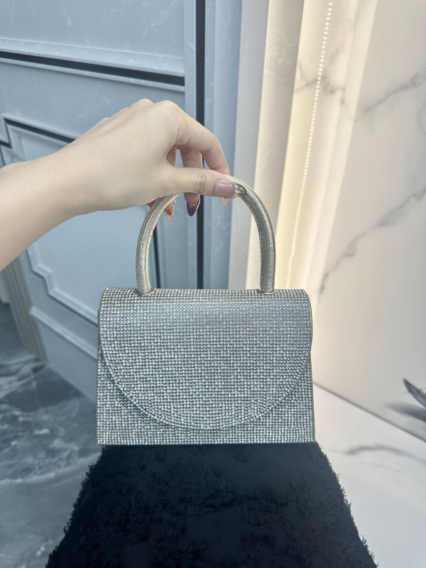 Clutch torbica s dijamantima za banket, večernja torba za žene od poliestera