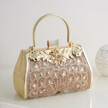 PU večernja clutch torbica – horizontalni kvadratni oblik, zaključavanje, laminirani džep sa zatvaračem