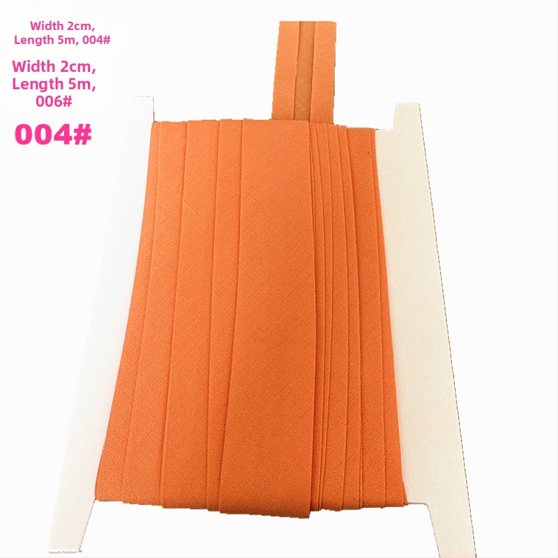 Bandă pentru margine, poliester-bumbac, 2 cm lățime, 5 m lungime, model TCB-2cm, pentru haine și textile de casă