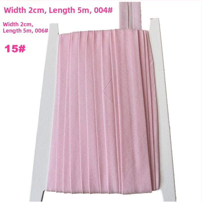 Bandă pentru margine, poliester-bumbac, 2 cm lățime, 5 m lungime, model TCB-2cm, pentru haine și textile de casă