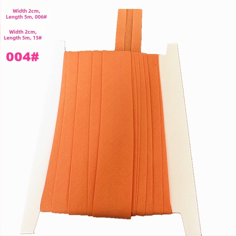 Bandă pentru margine, poliester-bumbac, 2 cm lățime, 5 m lungime, model TCB-2cm, pentru haine și textile de casă