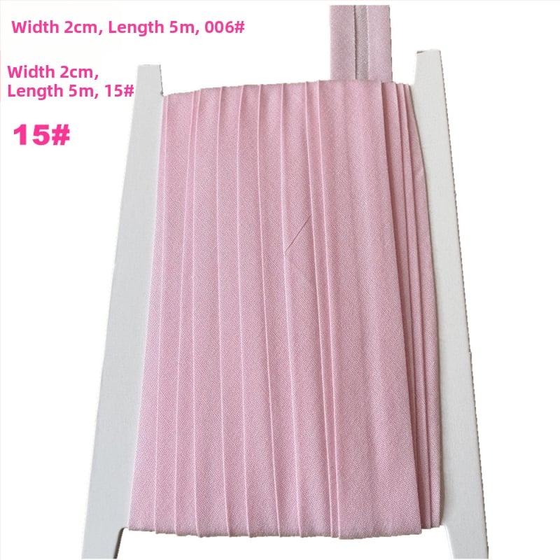 Bandă pentru margine, poliester-bumbac, 2 cm lățime, 5 m lungime, model TCB-2cm, pentru haine și textile de casă