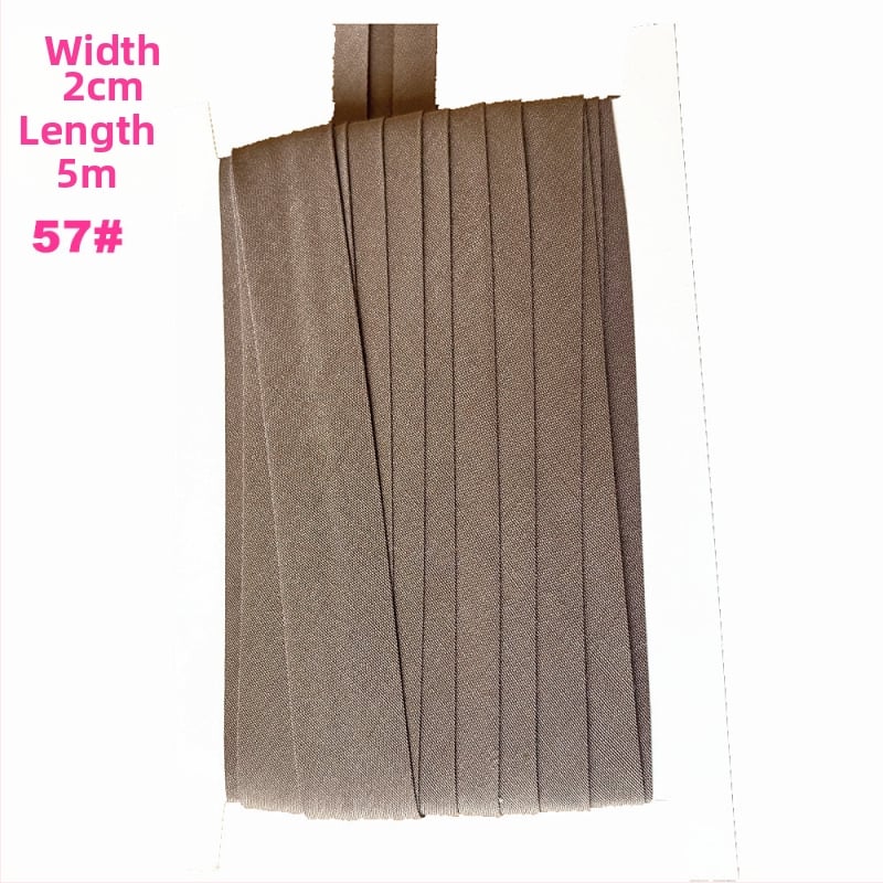 Bandă pentru margine, poliester-bumbac, 2 cm lățime, 5 m lungime, model TCB-2cm, pentru haine și textile de casă