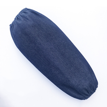 Denim oversleeves – bez rukava za zaštitu od zagađenja i dekontaminacije, moderan stil, jednofarbni uzorak, Shengda
