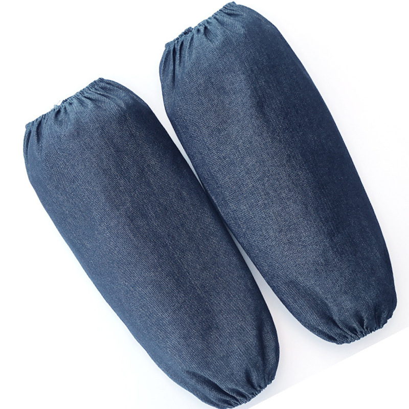 Denim oversleeves – bez rukava za zaštitu od zagađenja i dekontaminacije, moderan stil, jednofarbni uzorak, Shengda
