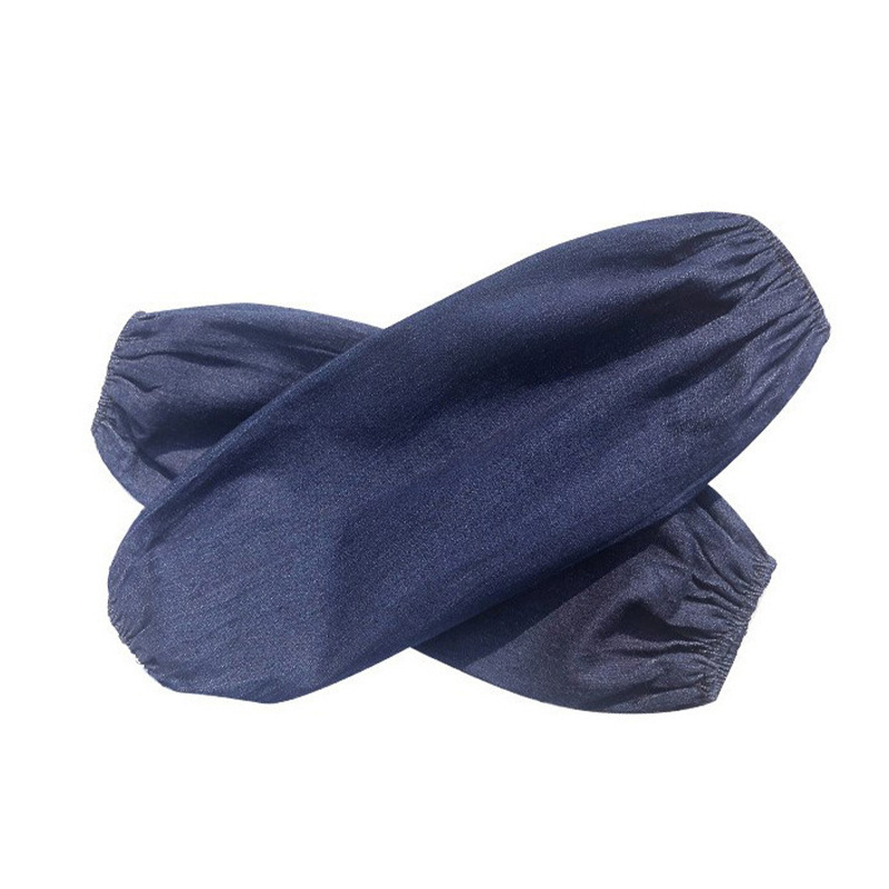 Denim oversleeves – bez rukava za zaštitu od zagađenja i dekontaminacije, moderan stil, jednofarbni uzorak, Shengda