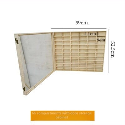 Raft de afișaj 1:64 pentru modele de mașini, montat pe perete, cutie de depozitare rezistentă la praf cu ușă, lemn