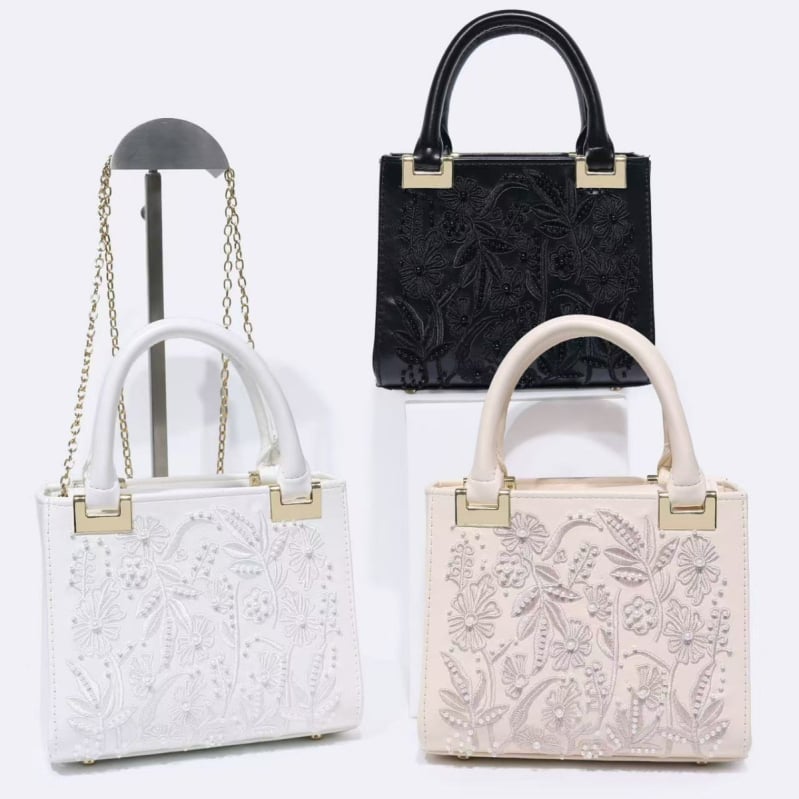 Ručna baršunasta torba za žene s perlama — crossbody i ručna verzija, elegantan svakodnevni dodatak