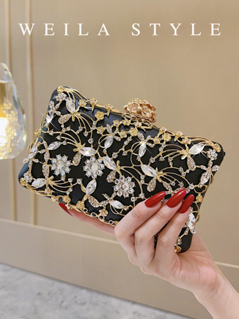 PU materijal večernja clutch torbica, poliester podstava, dizajn kuverte, pretinac za mobitel, horizontalni kvadratni oblik