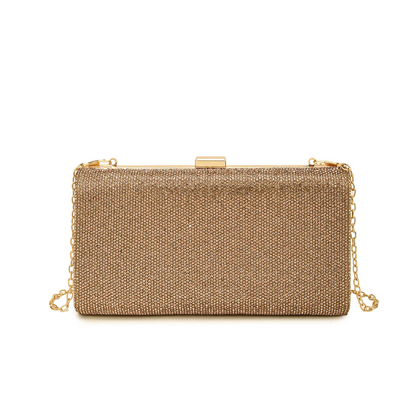 Čipkasta mala kvadratna večernja clutch torbica sa zaključavanjem, vodoravni oblik, podstava od poliestera
