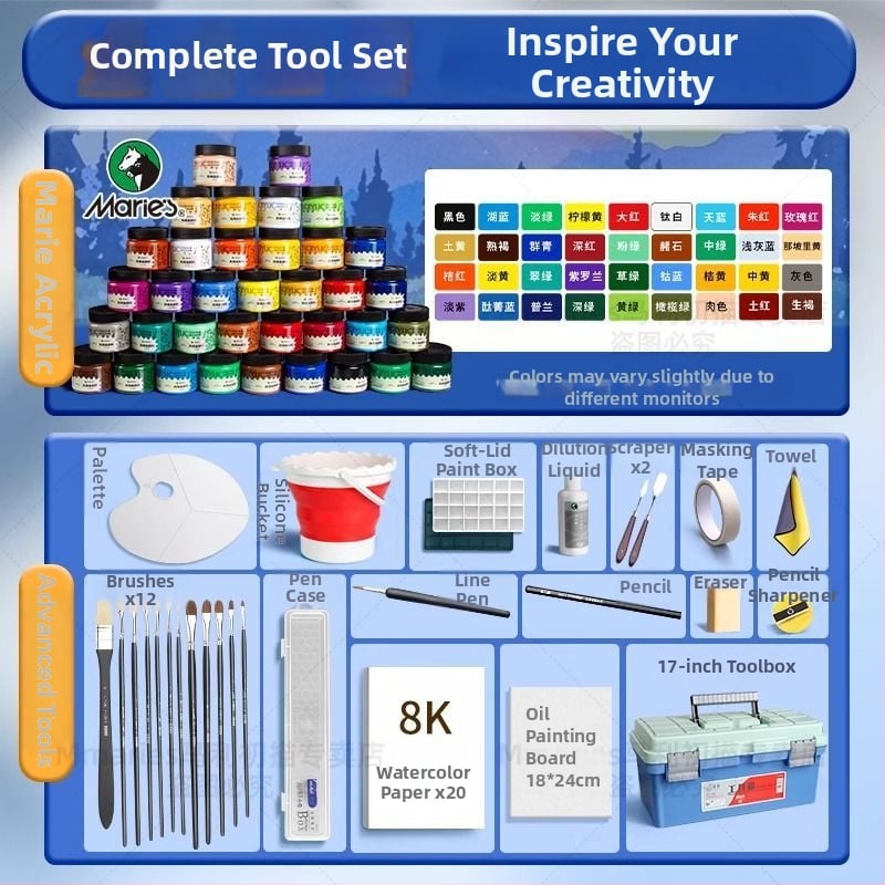 Акрилна боя Marley за акрилно рисуване (Марка: Marley; Материал: акрилна боя; Производител: Marley; Приложение: акрилно рисуване; Внос: Не)