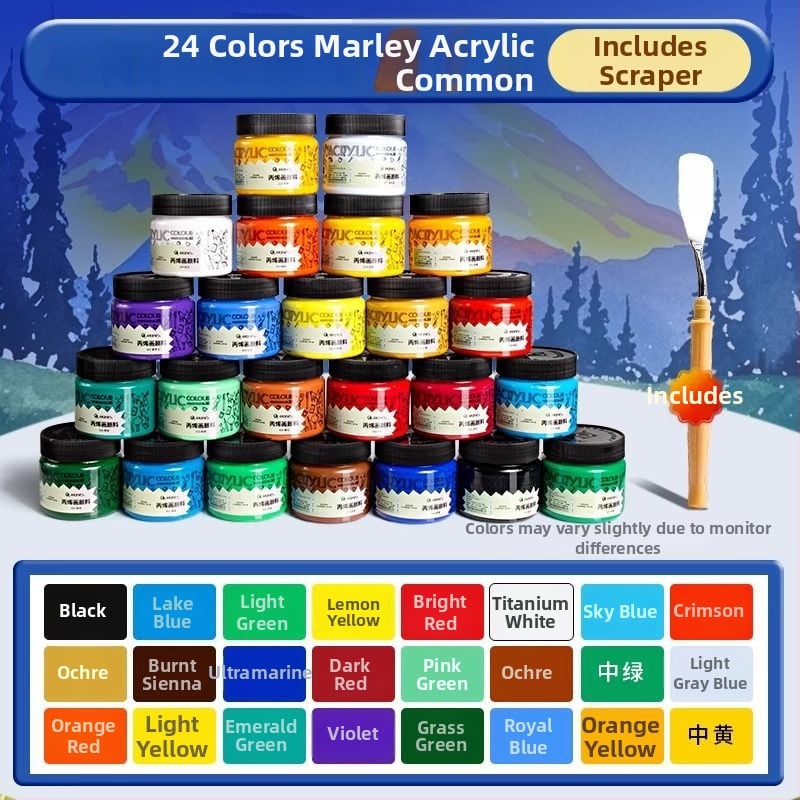 Акрилна боя Marley за акрилно рисуване (Марка: Marley; Материал: акрилна боя; Производител: Marley; Приложение: акрилно рисуване; Внос: Не)