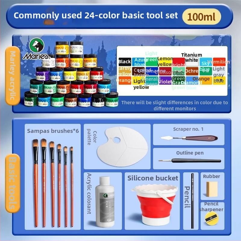 Акрилна боя Marley за акрилно рисуване (Марка: Marley; Материал: акрилна боя; Производител: Marley; Приложение: акрилно рисуване; Внос: Не)