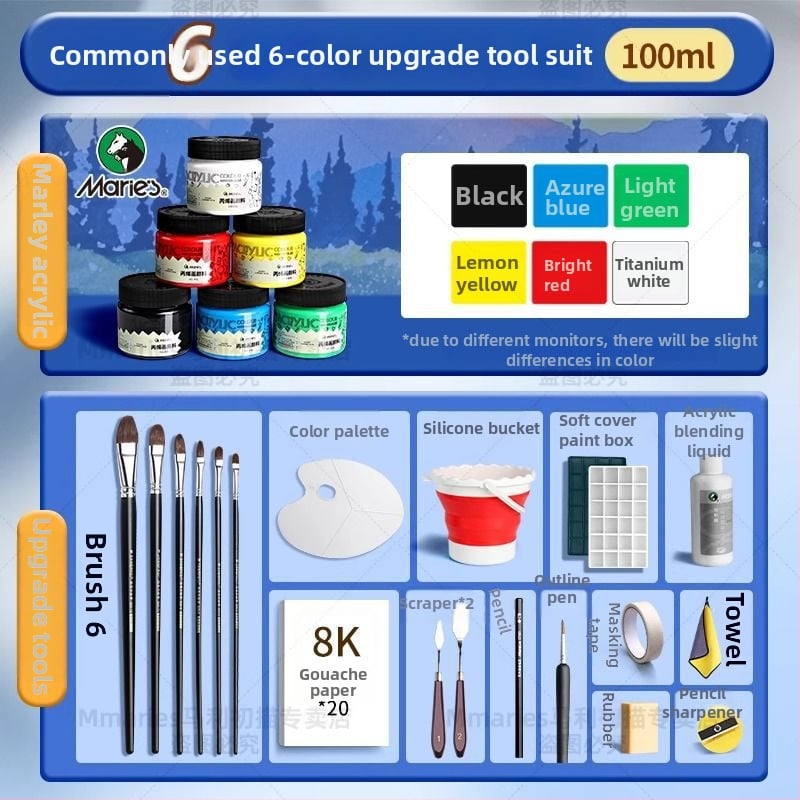 Акрилна боя Marley за акрилно рисуване (Марка: Marley; Материал: акрилна боя; Производител: Marley; Приложение: акрилно рисуване; Внос: Не)