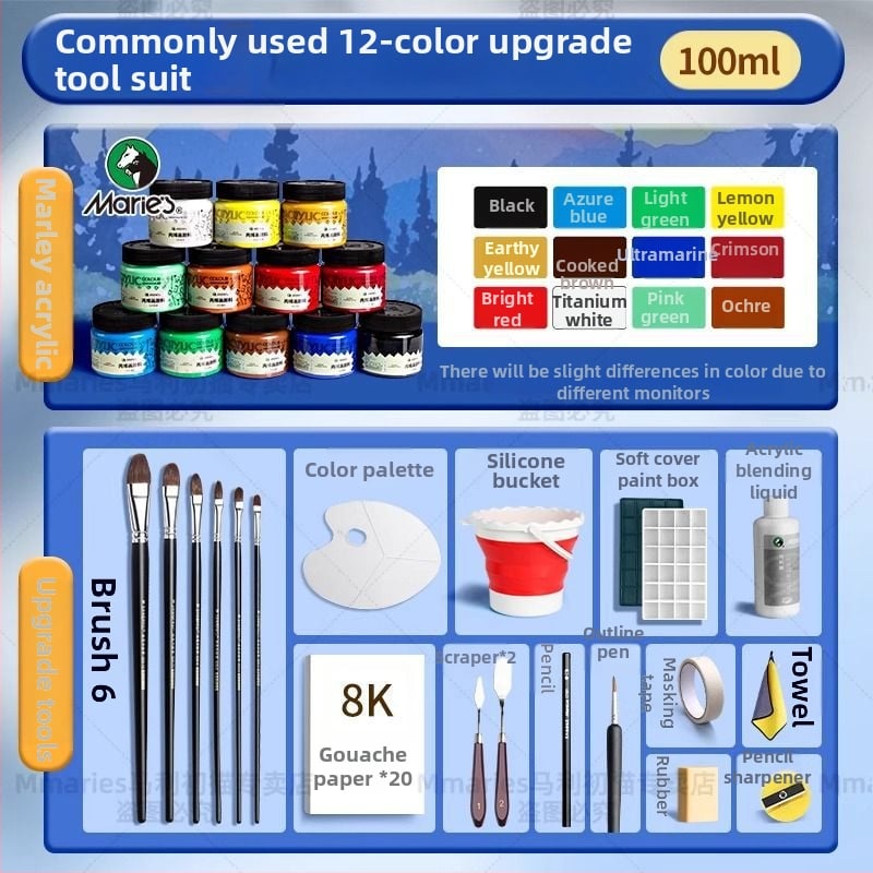 Акрилна боя Marley за акрилно рисуване (Марка: Marley; Материал: акрилна боя; Производител: Marley; Приложение: акрилно рисуване; Внос: Не)