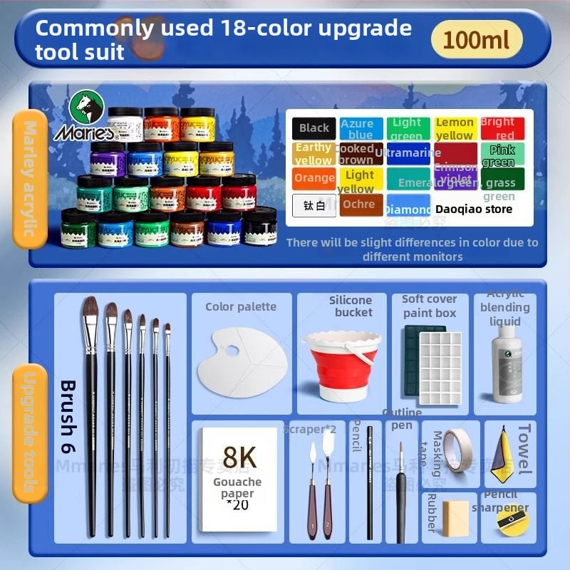 Акрилна боя Marley за акрилно рисуване (Марка: Marley; Материал: акрилна боя; Производител: Marley; Приложение: акрилно рисуване; Внос: Не)