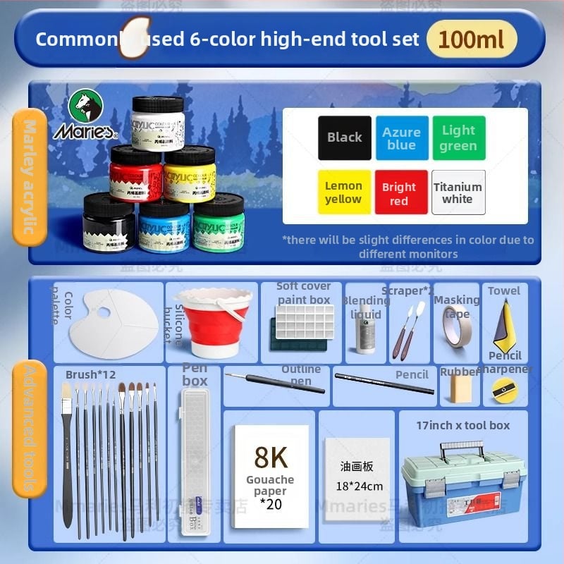 Акрилна боя Marley за акрилно рисуване (Марка: Marley; Материал: акрилна боя; Производител: Marley; Приложение: акрилно рисуване; Внос: Не)