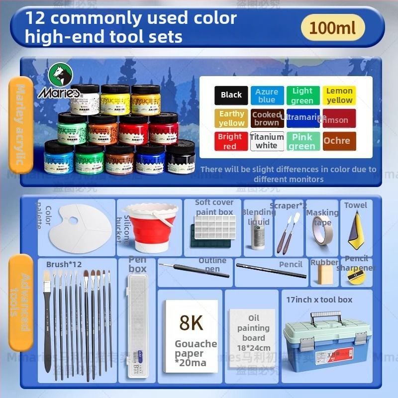 Акрилна боя Marley за акрилно рисуване (Марка: Marley; Материал: акрилна боя; Производител: Marley; Приложение: акрилно рисуване; Внос: Не)