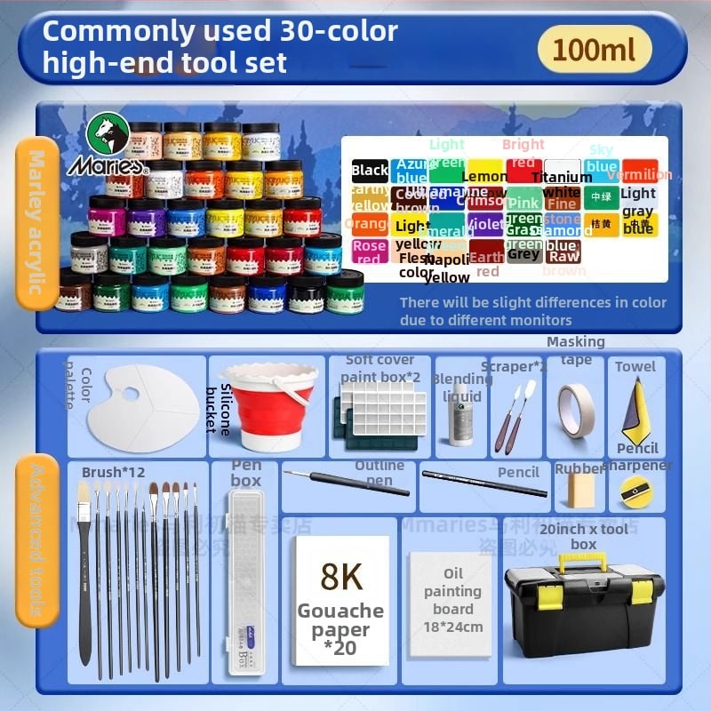 Акрилна боя Marley за акрилно рисуване (Марка: Marley; Материал: акрилна боя; Производител: Marley; Приложение: акрилно рисуване; Внос: Не)