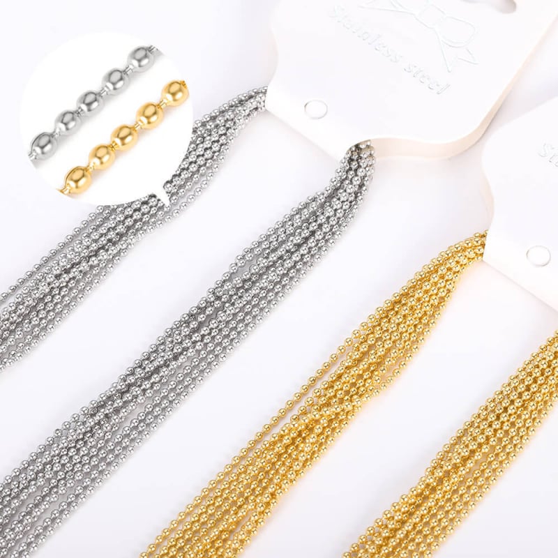 Krížový reťaz z nerezovej ocele, elektroplating, značka Cute, kvalita drahého kovu: 1