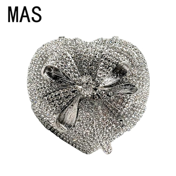 Mas PU box clutch s oblikom srca, magnetsko zatvaranje, box bag stil, proljeće 2025