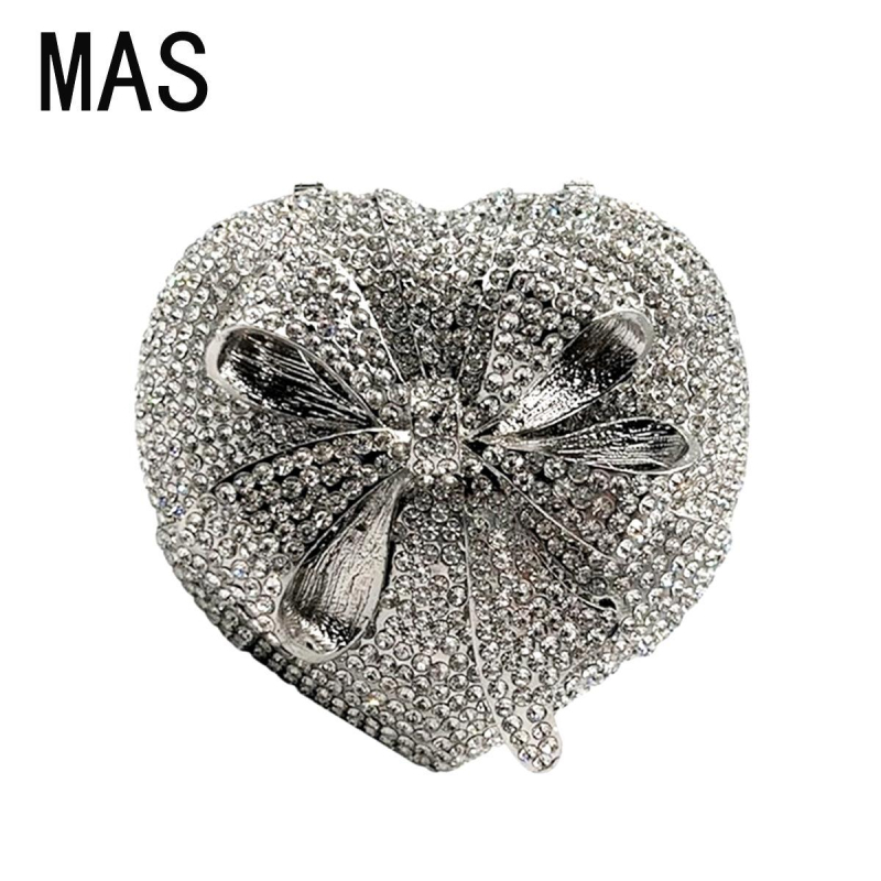 Mas PU box clutch s oblikom srca, magnetsko zatvaranje, box bag stil, proljeće 2025