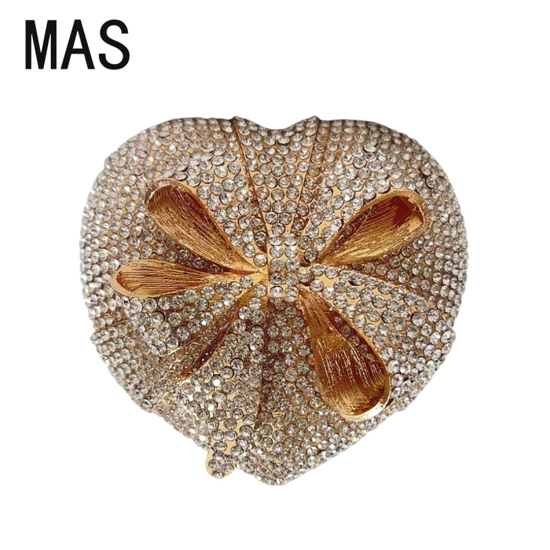 Mas PU box clutch s oblikom srca, magnetsko zatvaranje, box bag stil, proljeće 2025