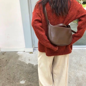 Saddle bag od PU materijala, gradski stil, zatvarač, DGOOSE