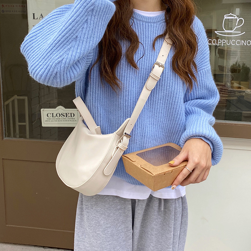 Saddle bag od PU materijala, gradski stil, zatvarač, DGOOSE