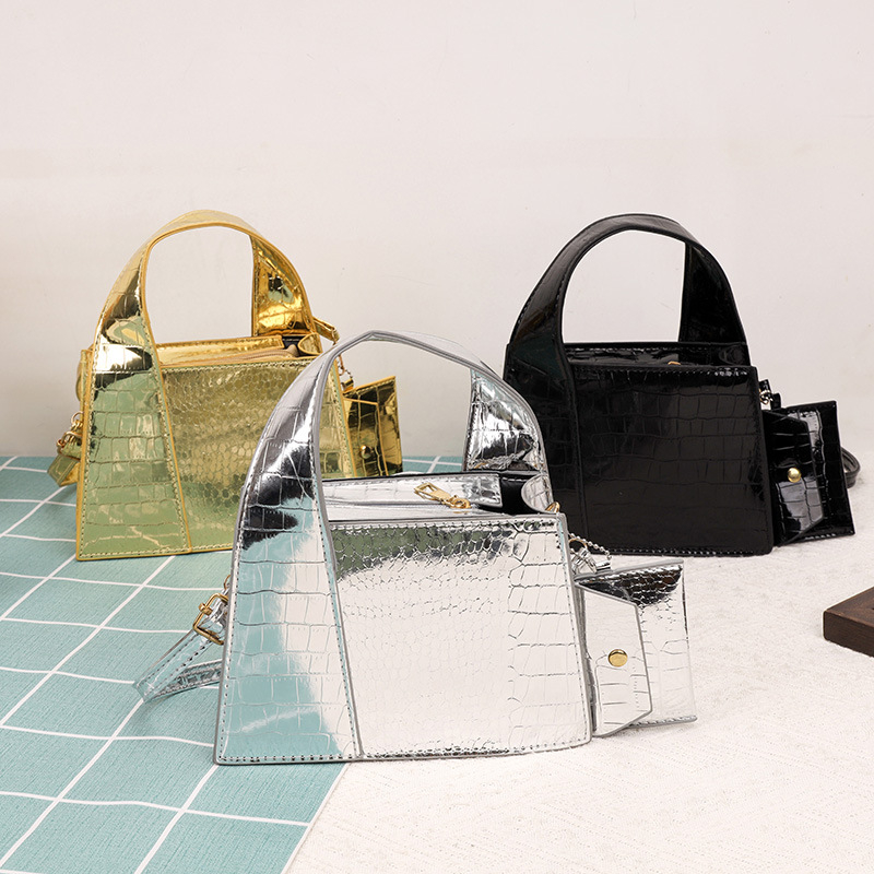 PU kvadratna crossbody torba u urbanom minimalističkom stilu, zatvarač, nylon podstava, džep za telefon