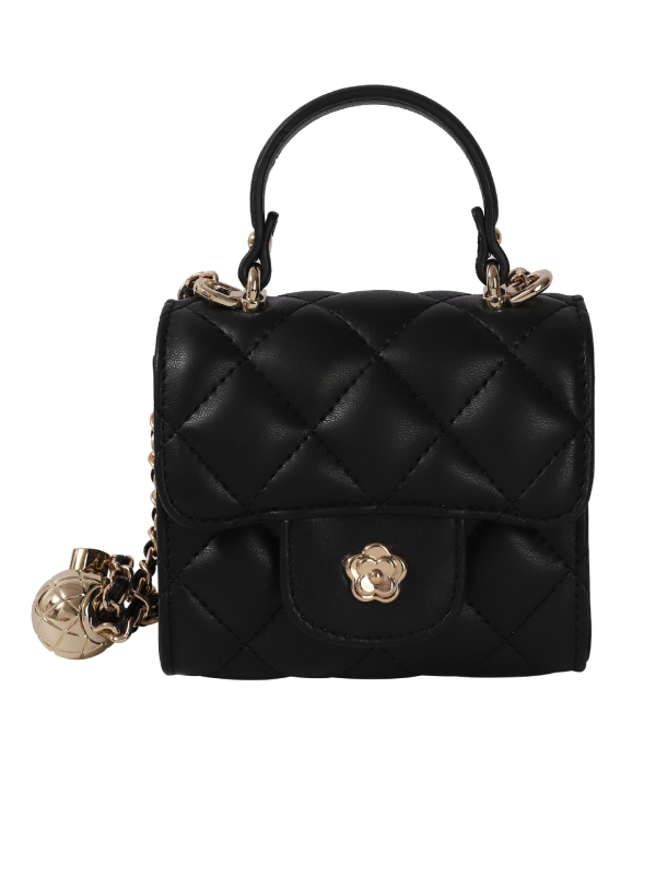 K-Style retro satchel, PU, mala kvadratna torbica s lancem, poklopac, magnetsko zatvaranje