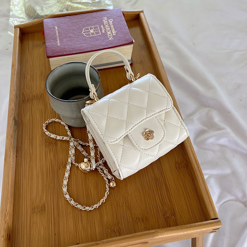 K-Style retro satchel, PU, mala kvadratna torbica s lancem, poklopac, magnetsko zatvaranje