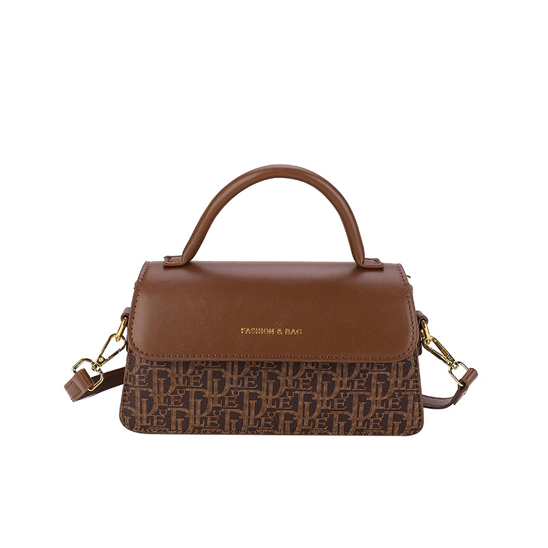 Crossbody torba PU materijal, urbanog jednostavnog stila, horizontni kvadratni oblik, otvaranje s poklopcem, unutarnji džepovi za mobitel i identifikacijsku karticu