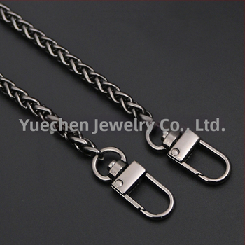 Reťazový ramenný popruh na tašky – odnímateľný, predlžovací reťaz, hliník, elektroplátovaný