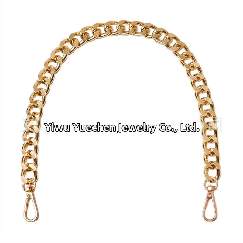 Reťazový ramenný popruh na tašky – odnímateľný, predlžovací reťaz, hliník, elektroplátovaný