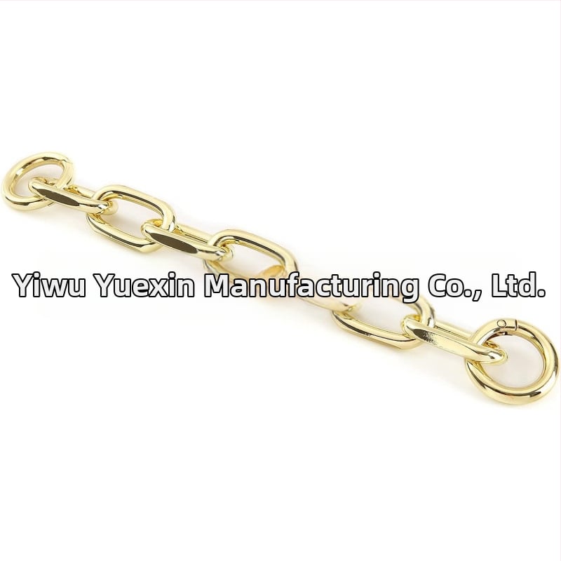 Reťazový ramenný popruh na tašky – odnímateľný, predlžovací reťaz, hliník, elektroplátovaný