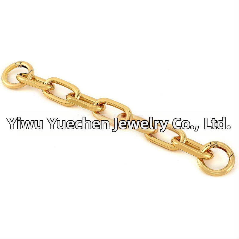 Reťazový ramenný popruh na tašky – odnímateľný, predlžovací reťaz, hliník, elektroplátovaný