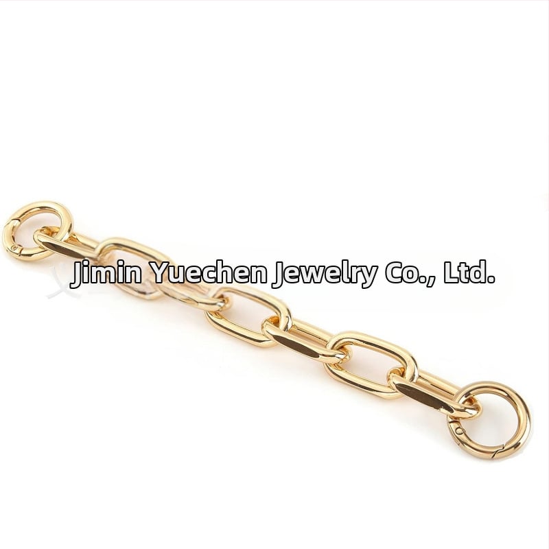 Reťazový ramenný popruh na tašky – odnímateľný, predlžovací reťaz, hliník, elektroplátovaný