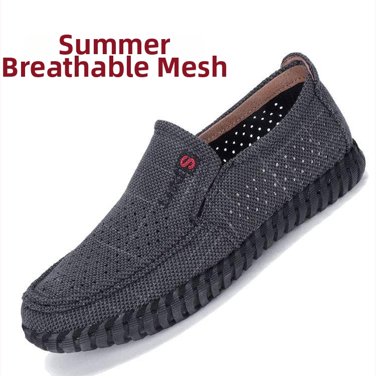 Pantofi slip-on casual pentru bărbați din pânză, cu partea superioară din cânepă, talpă TPR, respirabili, vârf ascuțit