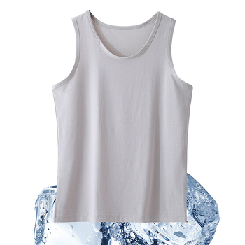 Lyocell безръкав потник за лято, лек плат, кръгло деколте, спортен стил, 30–50% Lyocell