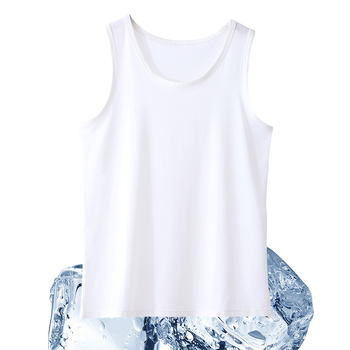 Lyocell безръкав потник за лято, лек плат, кръгло деколте, спортен стил, 30–50% Lyocell